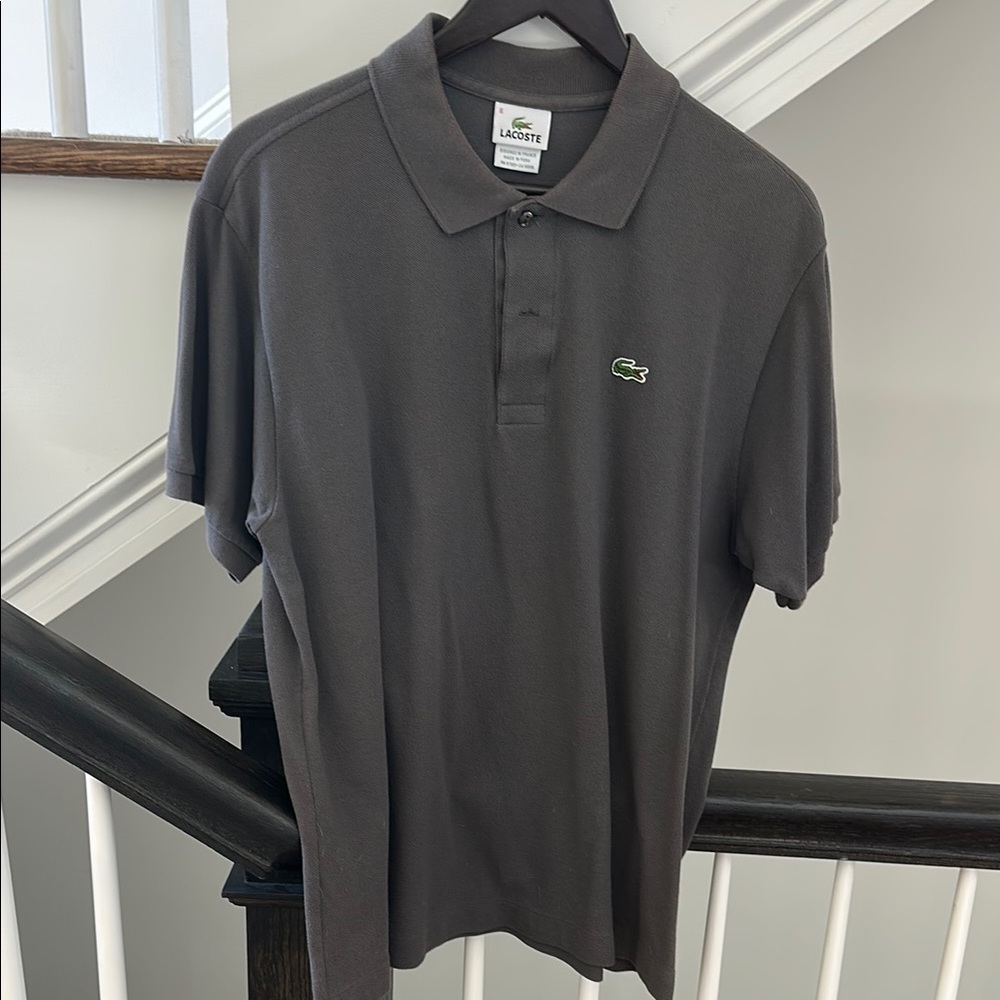 Lacoste Men's Gray Polo Shirt
